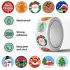 Cartoon Christmas Stickers Durability PVC Tablets Skins Holiday Party Decorations Easy Peeling Not Leave Residues 1Roll