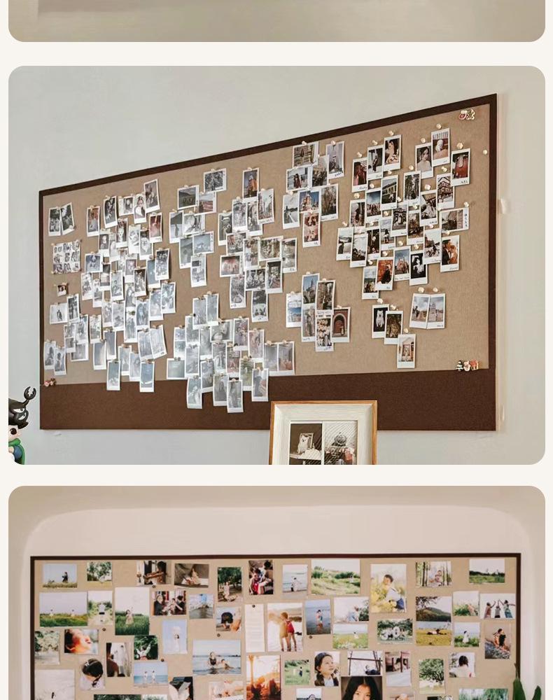 Envy Porcelain Felt Board Wall Stickers for Photo and Artwork Display