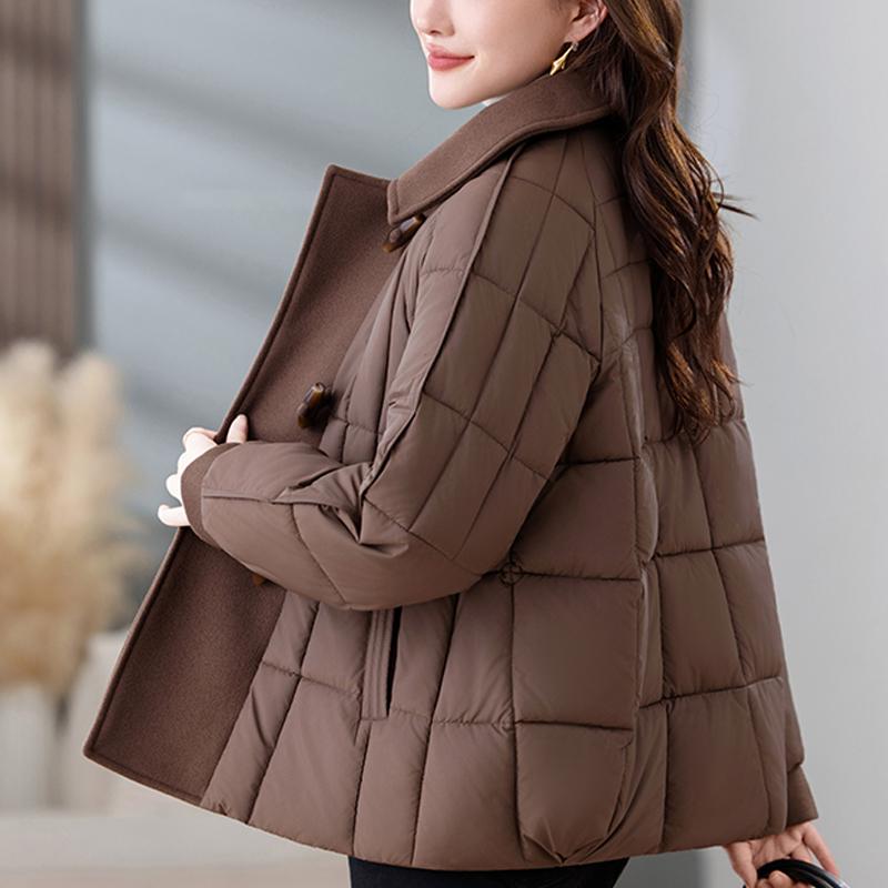 Middle Age Woman Winter Coats Plus Size Elegant Loose Thick Warm Parkas Female Jacket