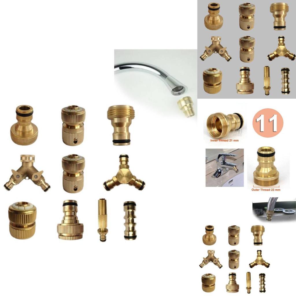 Premium Brass Water Flow Connector For Agricultural Use And Garden Hose Nozzles
