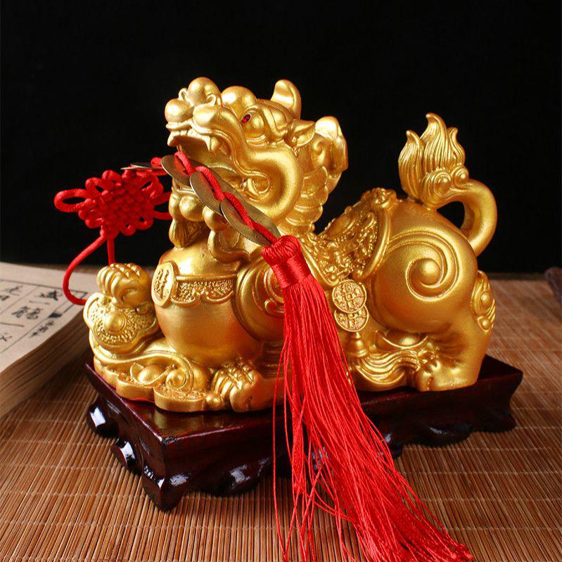 Wealth-Attracting Pixiu Ornament Pair for Home or Office Decor