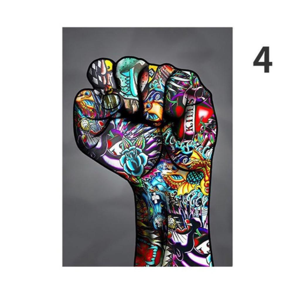 Pittura su tela astratta, poster di gesti, graffiti di strada, arte con le dita, stampa artistica da parete, stampe moderne, quadri modulari per soggiorno, arredamento per la casa