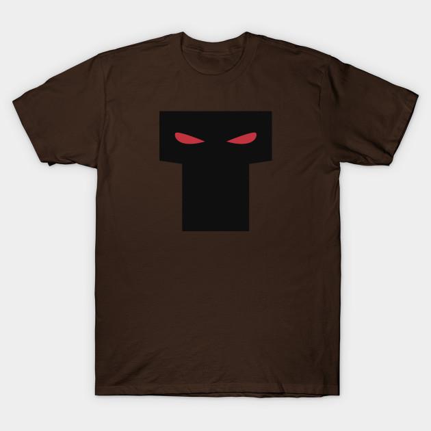 

Men Black Print T-shirt Mr. Terrific Mask No-Cut Transfer Paper Print Cotton Tshirt S коричневий