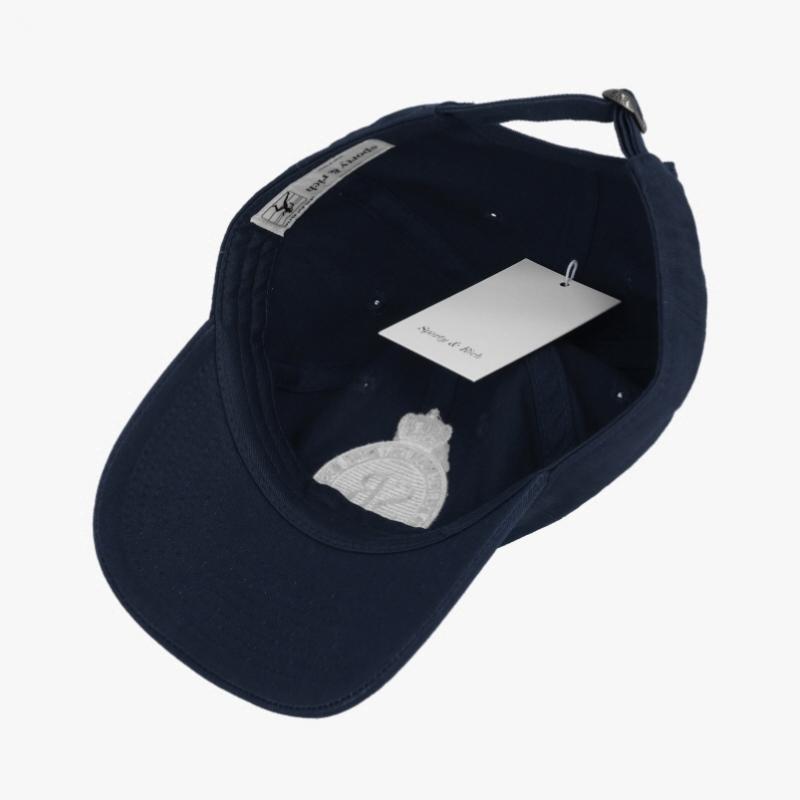 Sporty   Rich Cotton Royal Club Logo Embroidered Cap Ac040620219bl106