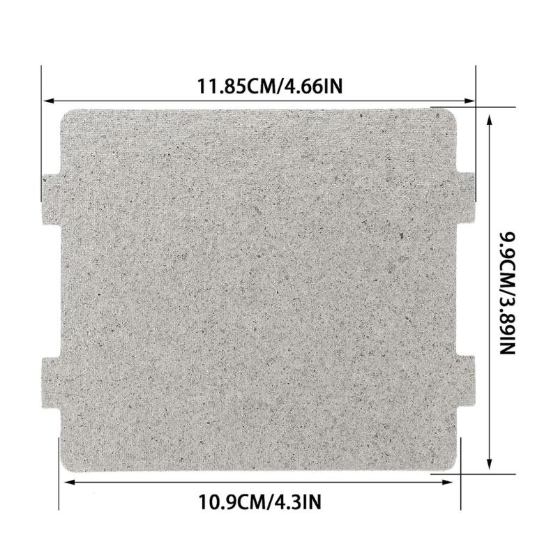 Confezione da 10 Piastre di Mica Tagliabili Fogli di Mica Copertura per Guide d'Onda per Microonde Adatto per Microonde Asciugacapelli e Tostapane