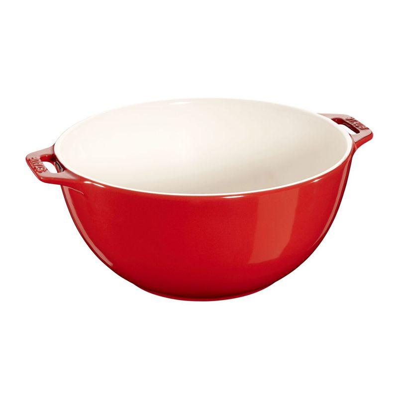Staub Ceramic Round Bowl 25cm (Cherry Red)