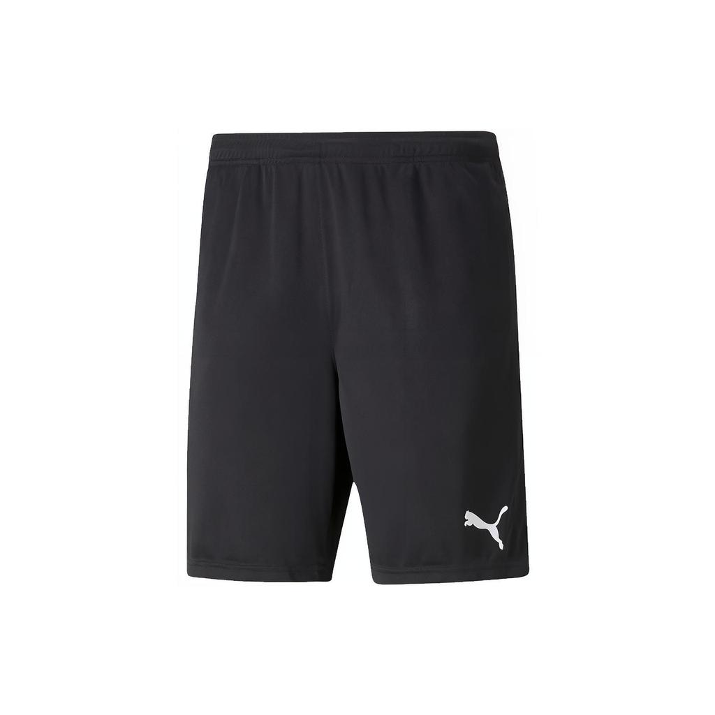 Puma Logo Print Football Training Shorts Men Bottoms Black 657538-03
