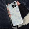 Ins Creative Blue Star Phone Case For iPhone 16 15 14 ProMax 11 12 13 Pro 7 8 Plus X XS XR Transparent Anti Drop Soft Cover
