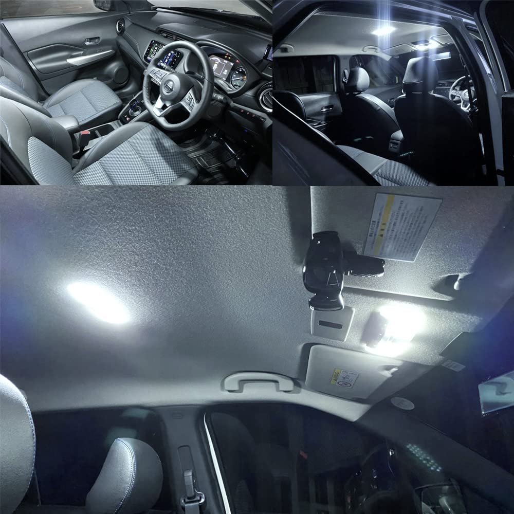 MAZERO KICKS P15 LED Room Super Bright 6000K Interior Lighting for Nissan KICKS Interior Room Map Front Rear Room High Pure White Set R2.6~