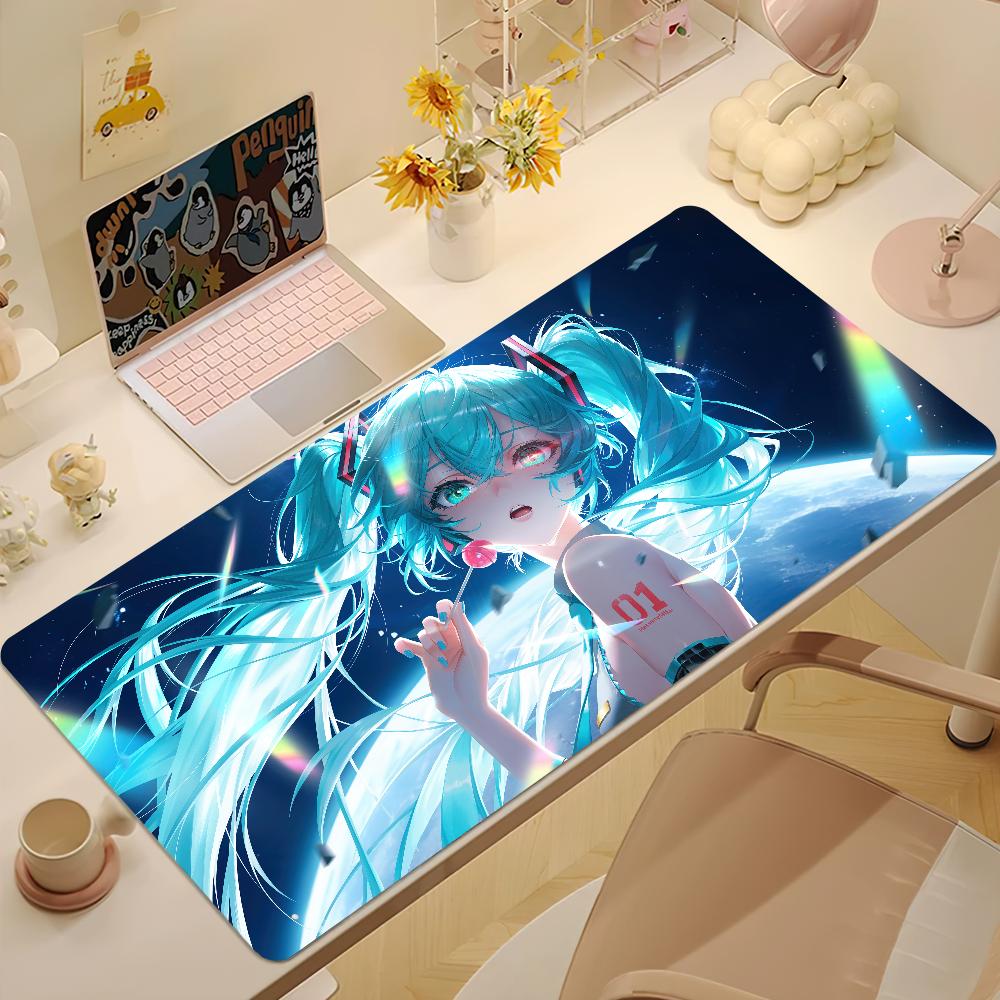 Virtual Japanese MMiku Kawaii Cute Mouse Pad NonSlip Thickened Mousepad Large Writing Lockedge Office Student Gaming Cushion
