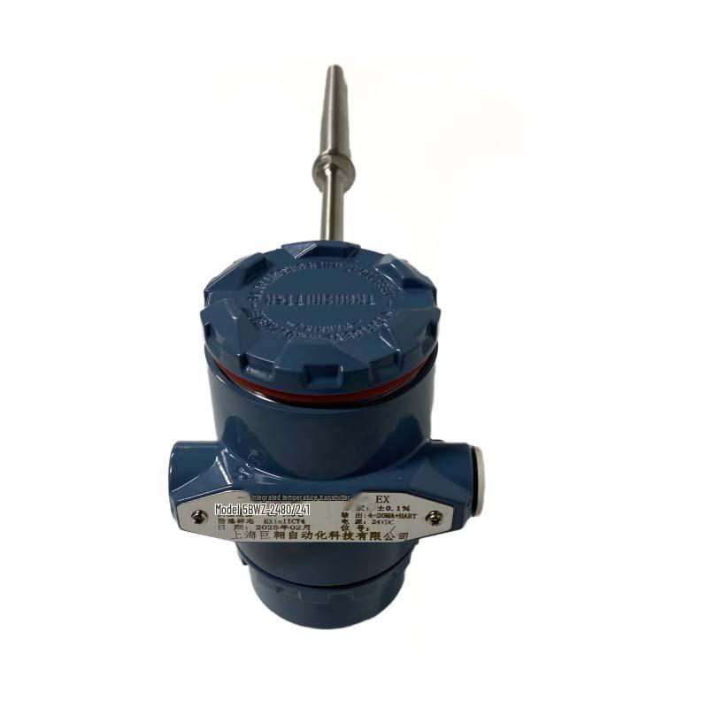 Stainless Steel Temp Transmitter with Display and Welded Protection Sleeve SBWZ-2480/241