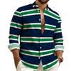 Men's Chic Striped Long-sleeve Shirt, Versatile for Casual Daily Wear.