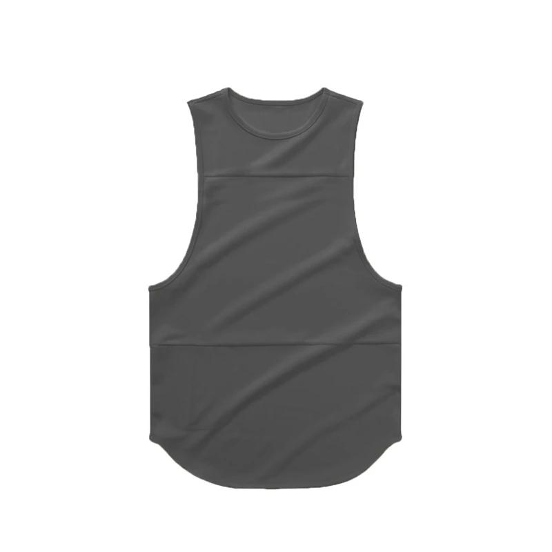 

Muscleguys Running Vests Men Summer Mesh Fitness Tank Tops Bodybuilding Stringers Singlets Quick Dry Gym Clothing Muscle Sleeveless Shirt XXL темно серый