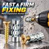 Self Tapping Wall Anchor Bolts 6x14mm Expansion Tube Drilling Plugs for Concrete Stone Drywall Installation and DIY Repair