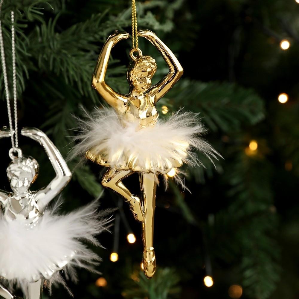 Ballet Girl Xmas Tree Decorations Plastic Christmas Ornaments  Xmas Party