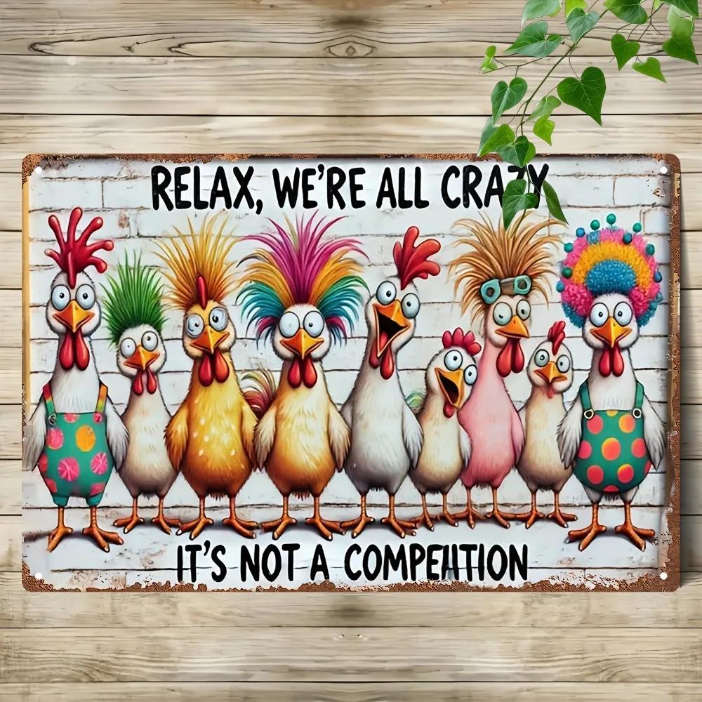 Rules of Life Inspirational Quote Vintage Metal Tin Sign Wall Decor