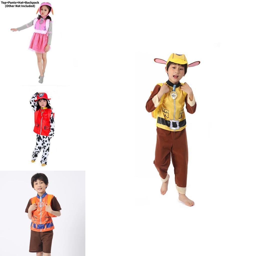 Rot-Weißes Dalmatinerkostüm für Kinder Ideal für Halloween und Cosplay