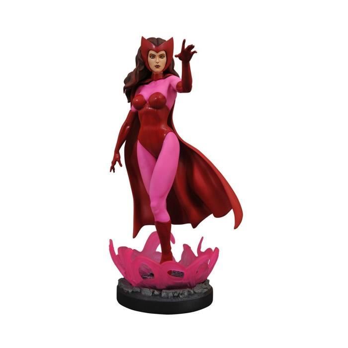 Statuette - diamond select - marvel comic - scarlet witch 28 cm - rouge - contemporain