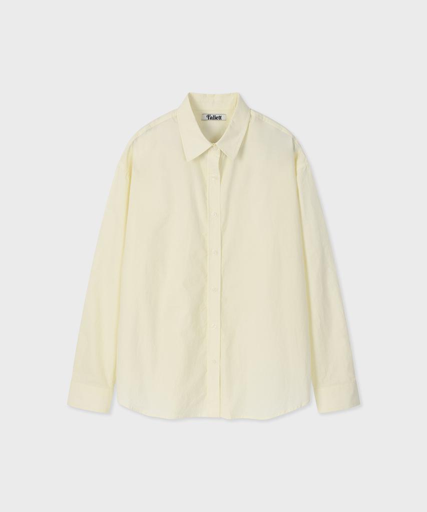 FALLETT Out-Label Point Shirt Light Yellow