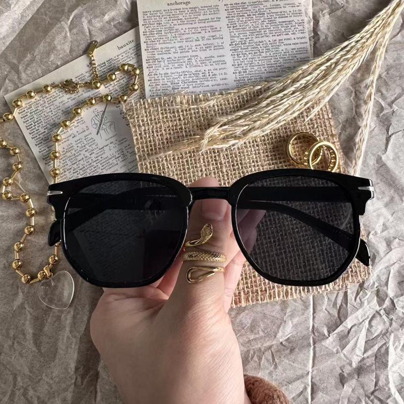 6pcs Sets Brand Sunglasses Women Men Oval Rice Retro Sun Glasses Vintage Shades Brand Design Sun Glasses Female UV400 Eyeglasses