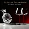 Rotating Burgundy Wine Decanter & High-Stemmed Glass Set