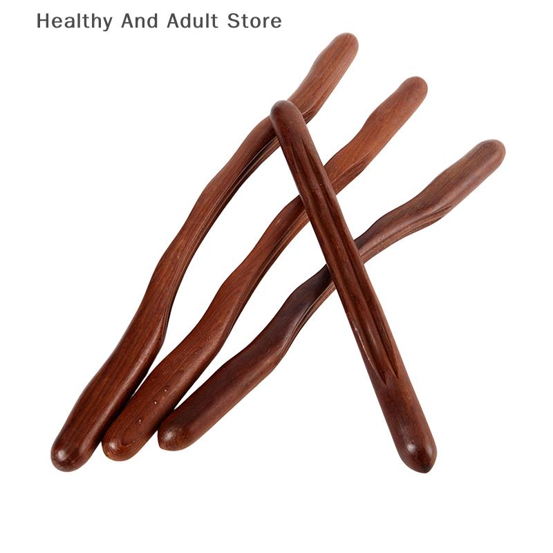 1PC Massage Guasha Scraping Stick Tools Back Shoulder Neck Waist Leg Massager Tools Natural Wood Fast Gua Sha
