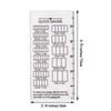 Instants Knitting Gauge Ruler Plastic Stitching and Row Counter for Crochet and Crafting Measurements