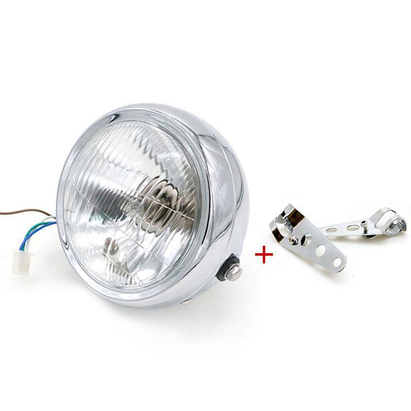 5.75 Inch Halogen Motorcycle Headlights Universal 12V Round Headlight Moto Accessories Driving Light Headlamp For Cafe Racer