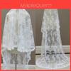 European Style Lace Bridal Veil With Ushape Design For Wedding Photography And Bridal Gift