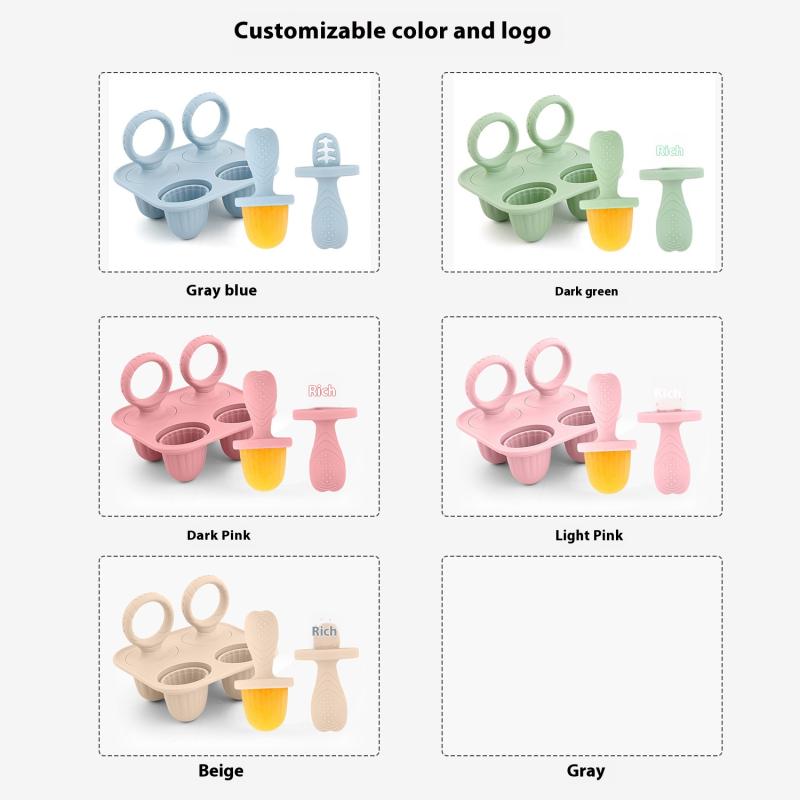 Silicone Ice Cream Breastmilk Popsicle Molds Diy Homemade Ice Cream Mold Kitchen Gadgets