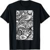 Abstract Art Line Art Swirling Patterns Artistic T-Shirt