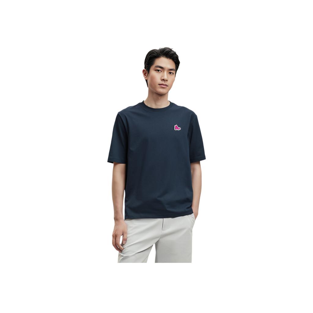Timberland Comfortable Casual Loose Short Sleeve T-Shirt Unisex Tops Deep-Sapphire-Blue A5Z5U-433