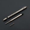 Titanium Alloy Edc Pen-Bolt Action Tactical Ballpoint Pen For Outdoor Survival Pocket Multitool For Office & Business Gift