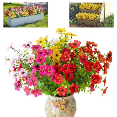 Artificial Flowers for Outdoors UV Resistant Realistic Faux Plants Fake Eucalyptus Flowers Bulk for Vase Flower Arrangement Front Porch