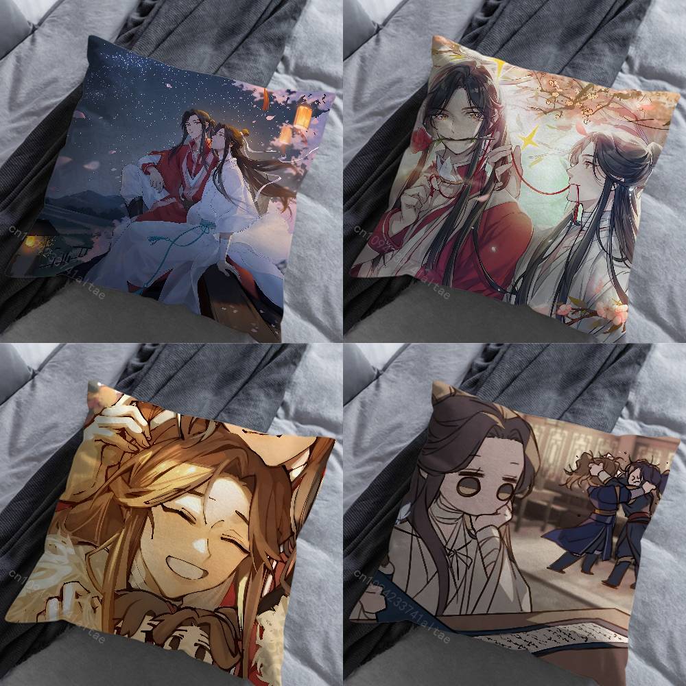 Heavens officials Blessing Pillow Case For 30x30cm45x45cm55x55cm For Home Bedroom Decoration And Protector