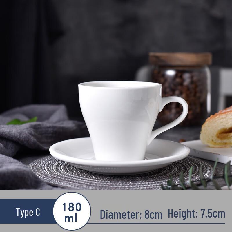 Shangqi Ceramic Coffee Cup and Saucer Set