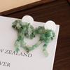 Green Super Fairy Small Fresh Beaded Fringed Earrings High Sense Niche Design Temperament Seaside Vacation Earrings