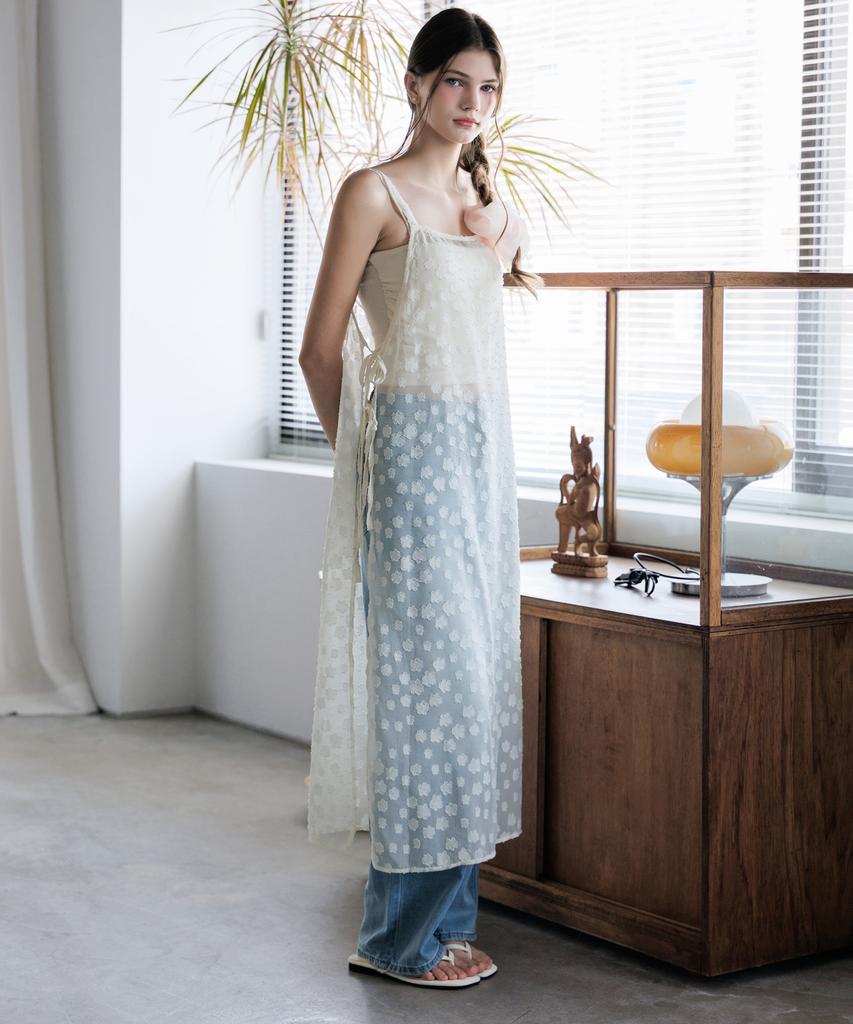 HYFVE Summer Flower See-Through Layered Sleeveless Dress