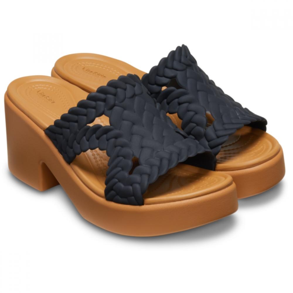 

Crocs Туфли-слайды Brooklyn Woven, черные 209979 001 W7(240)