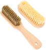Abaodam 2-Pack Sand Removal Brushes with Long Handle, Soft & Hard Dual-Head Cleaning Brush for Feet, Beach Toys, Portable for Vacation & Travel