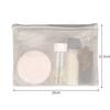 New Double Zipper Mesh Storage Bag Large Capacity Candy Color Mesh Cosmetic Bag Dopamine Color Toiletry Travel Storage Pouch