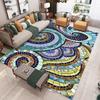 Colorful Mosaic Carpet with Rich Colors, Living Room and Bedroom Fully Covered with Vintage Bohemian Style Rug