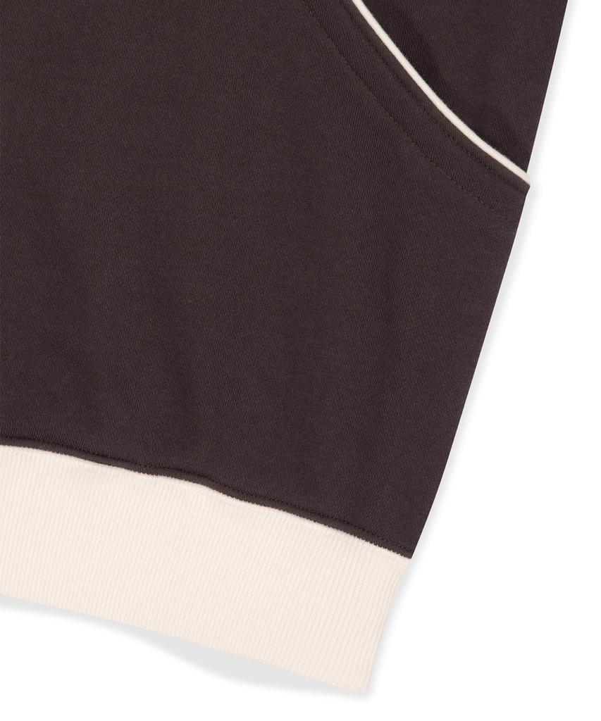Crescent Brushed Hoodie Brown