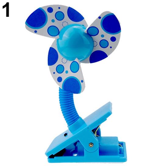 Safe Soft Blades Clip On Mini Portable Flexible Fan for Baby Pram Stroller