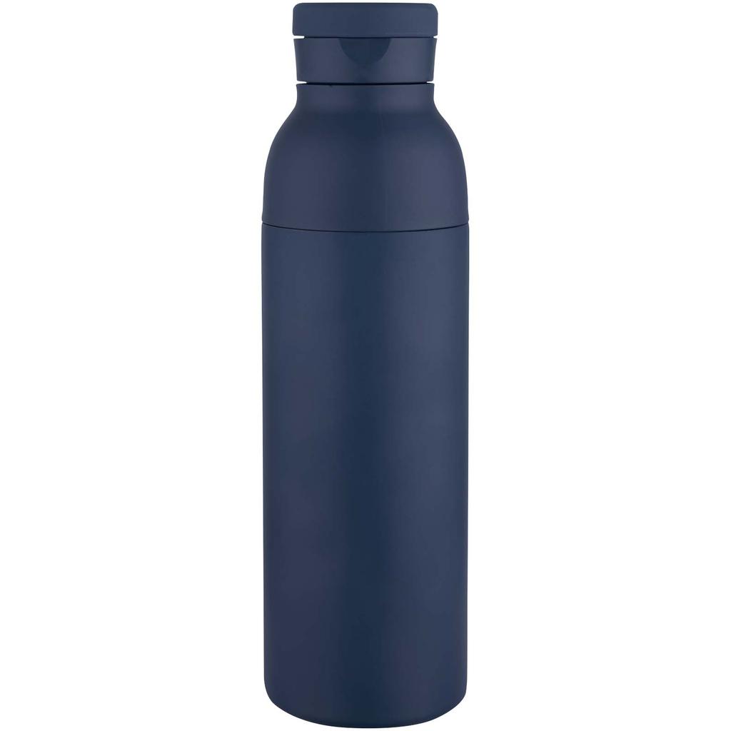 Bottle, 650 Ml with Double Wall Aislante Recycled Stainless Steel RCS "Illuminate" Navy Blue