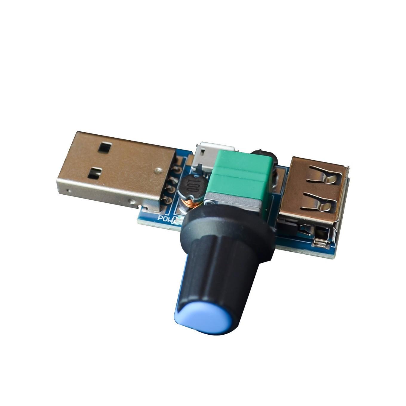 USB Fan Speed Controller Wind Speed Wind Volume Regulator Cooling Silent Multi-speed Office Dormitory Bedside