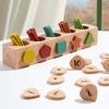 Shape Children Wooden Blocks Box Nontoxic Paint For Infant And Preschool Play