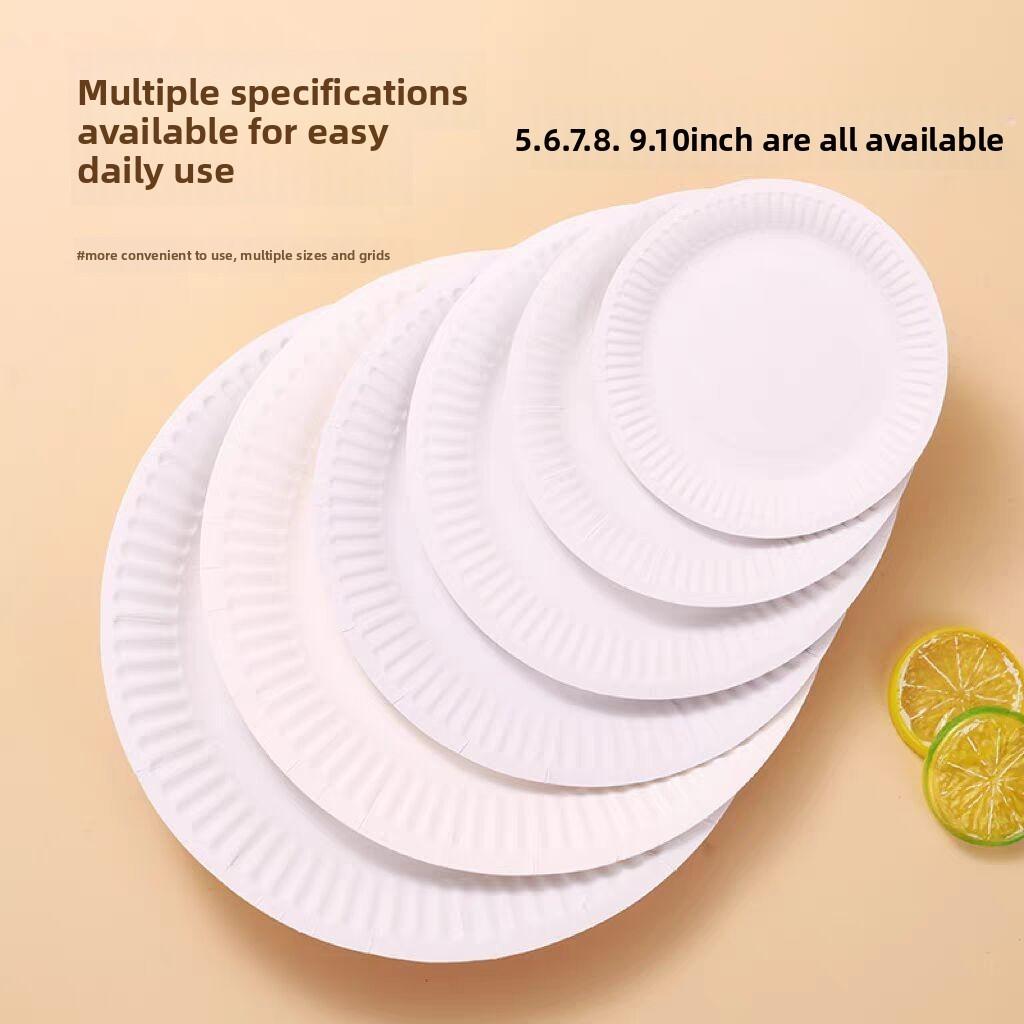 Disposable Paper Plate Set For Kid Diy Craft Art Activities With Round Shape For Classroom Use
