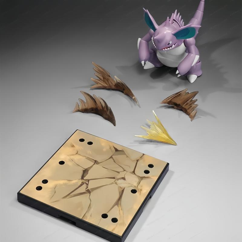 Official Blokees PokMon Nidoking Articulated Action Figure Joint Movable Model Collectible Toy For PokMon Fans Festival Gift