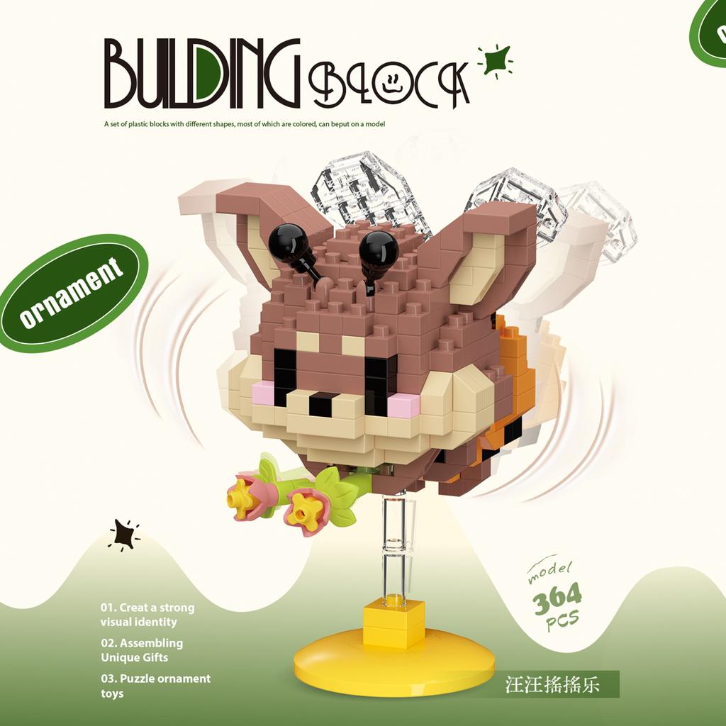 Cute Ornaments Mini Bee Series Pet Models Micro Blocks Educational Toys for Kids Building Blocks Plastic Toys Gift Sets
